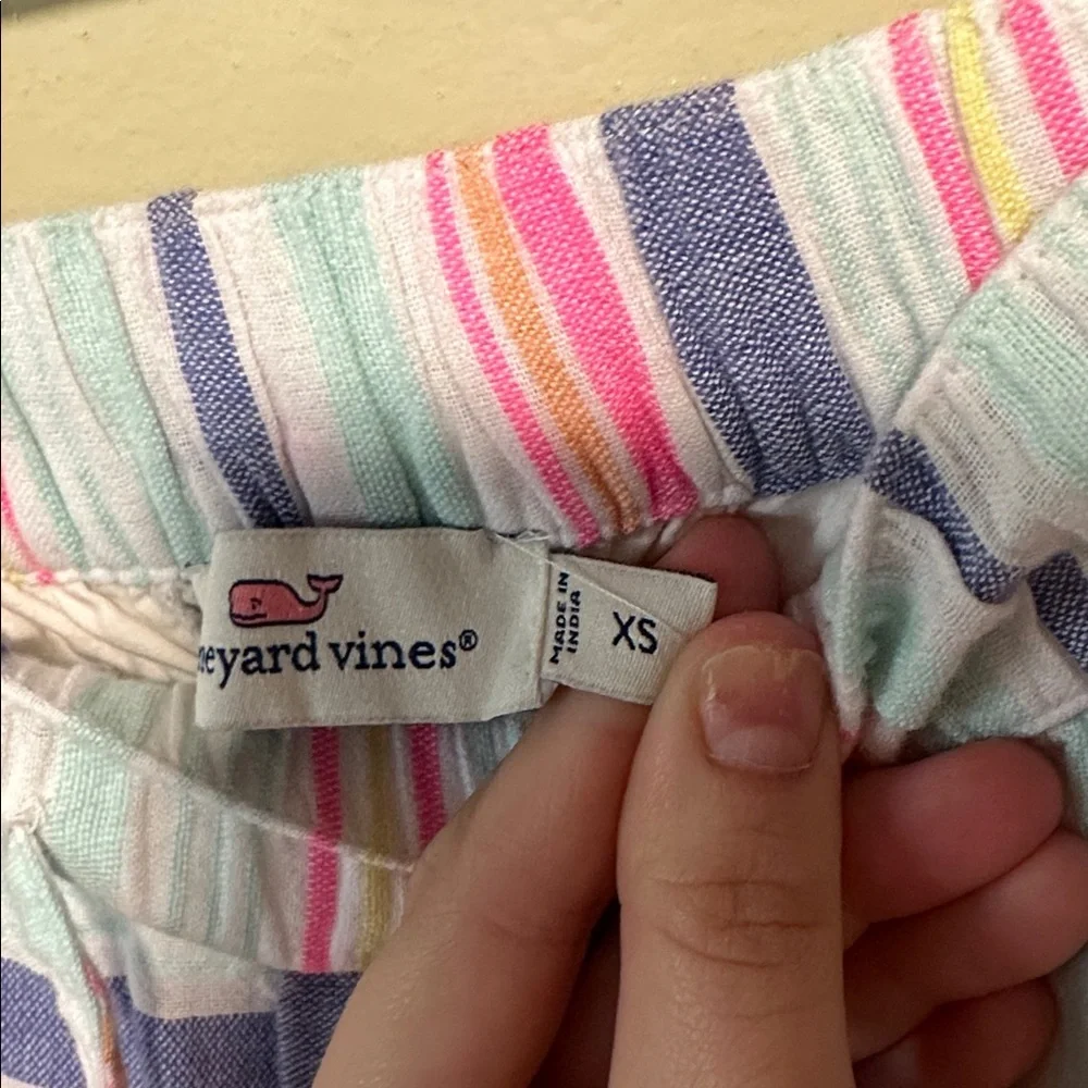 Vineyard Vines Womens Size XS Neon Striped Shorts - Picture 3 of 7